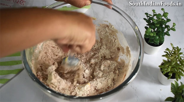 Wheat flour eggless rose cookies step 6