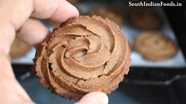 Wheat flour eggless rose cookies step 15