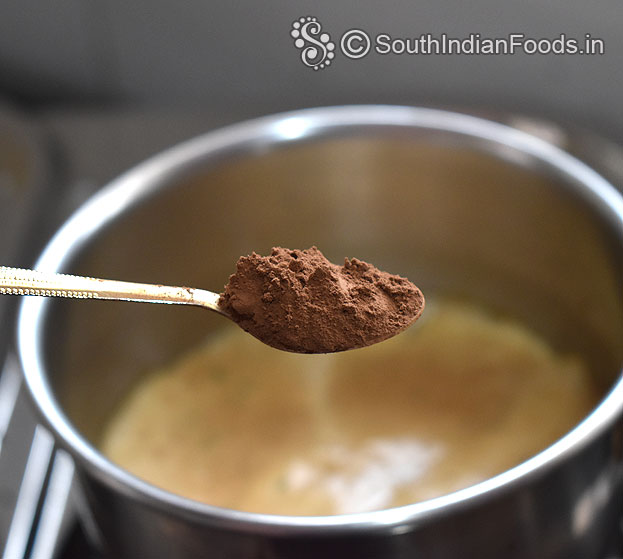 Add cocoa powder