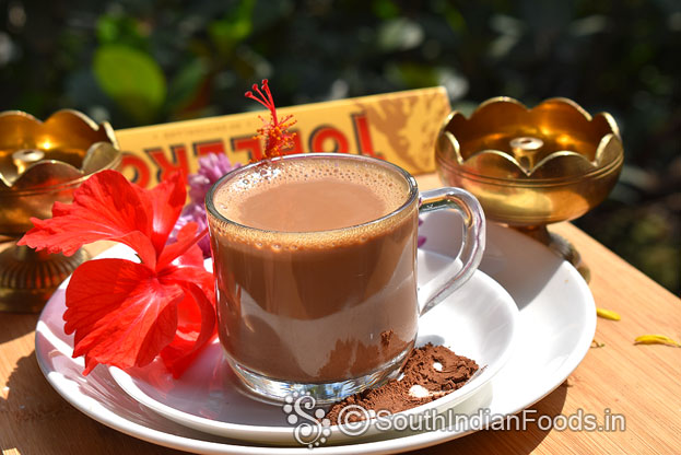 Homemade chocolate tea
