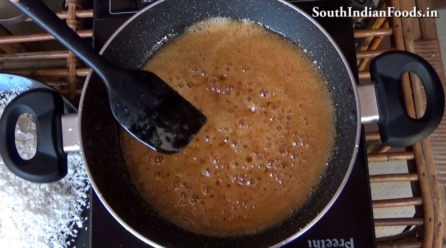 Coconut jaggery laddu