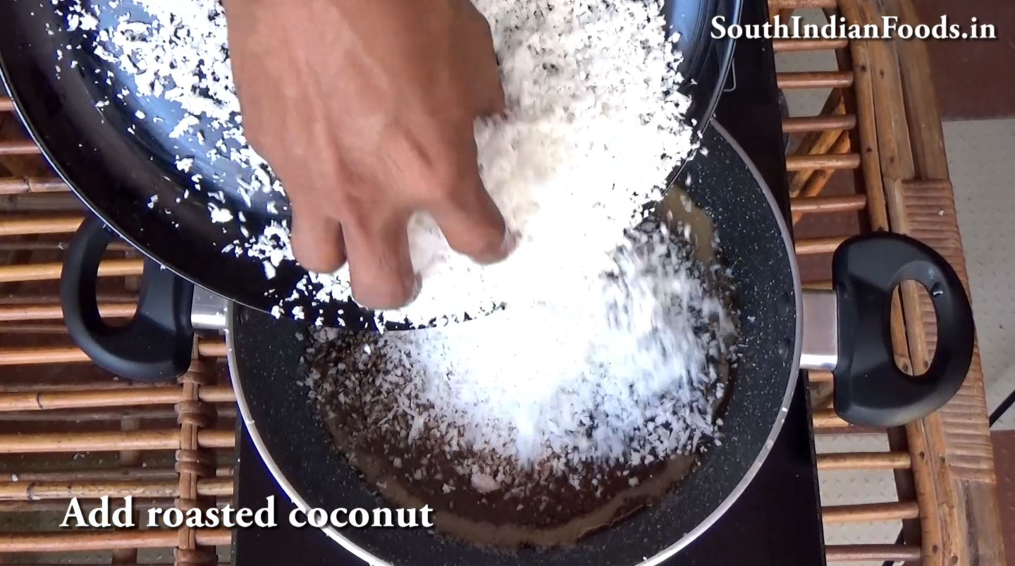 Coconut jaggery laddu