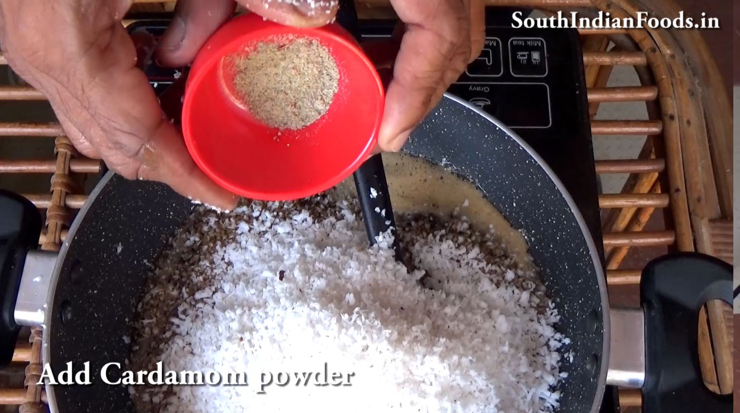 Coconut jaggery laddu