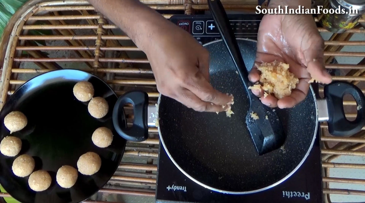 Coconut jaggery laddu