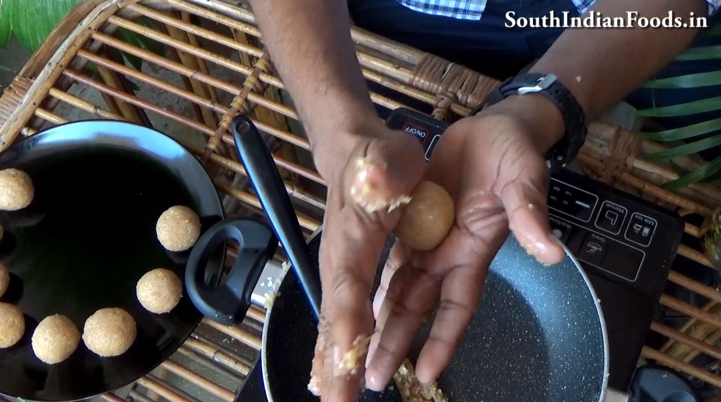 Coconut jaggery laddu