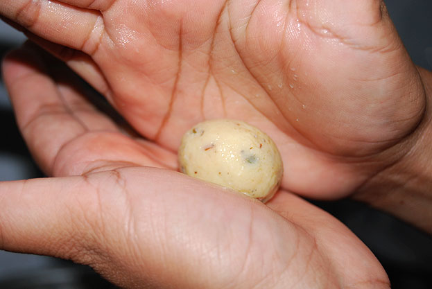 Make equal size ladoo