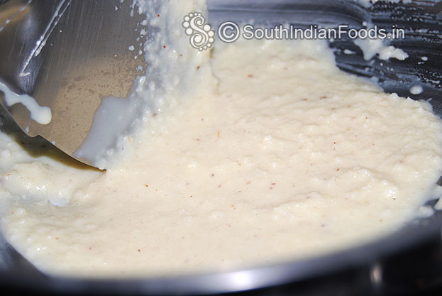Stir well till the mixture becomes thick