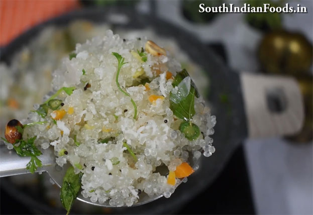 Coconut Sago Upma step 21