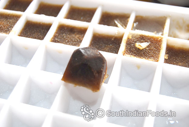 Coffee chocolate ice cube