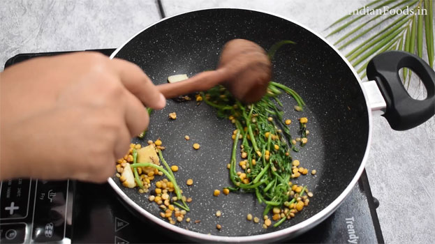Coriander rice recipe step 6