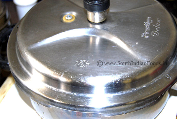 Cover lid, cook it for 4 whistles
