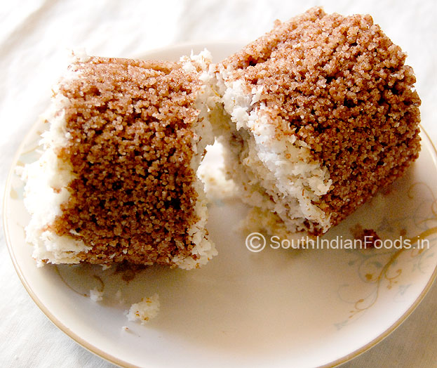 Cracked red rice puttu
