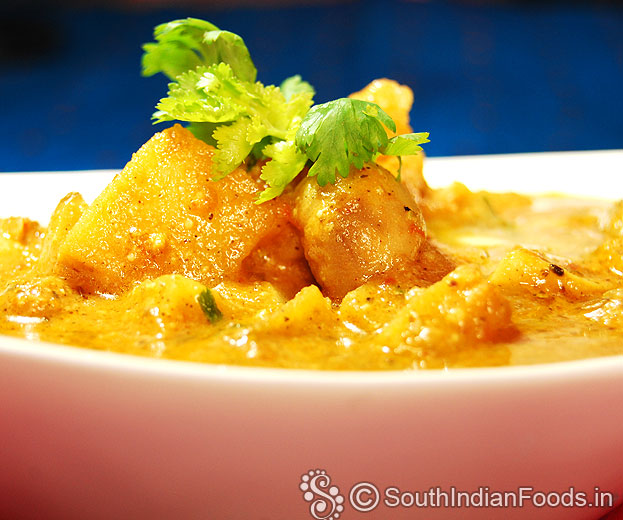 Creamy mushroom curry