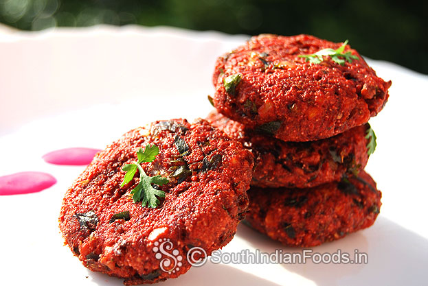 Crispy beetroot masala vadai evening snack for kids