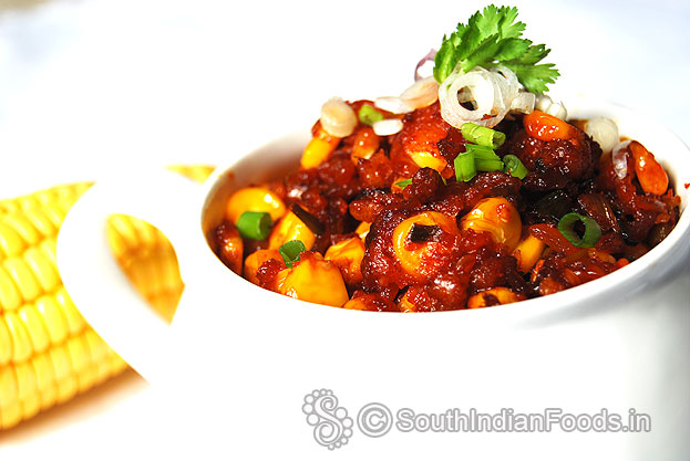 Corn manchurian dry