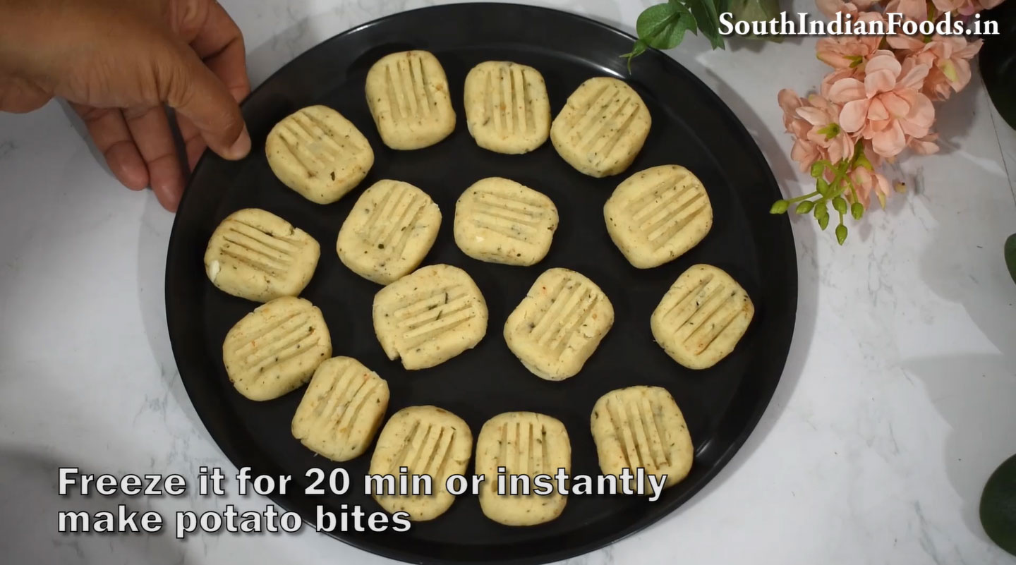 Crispy potato garlic bites