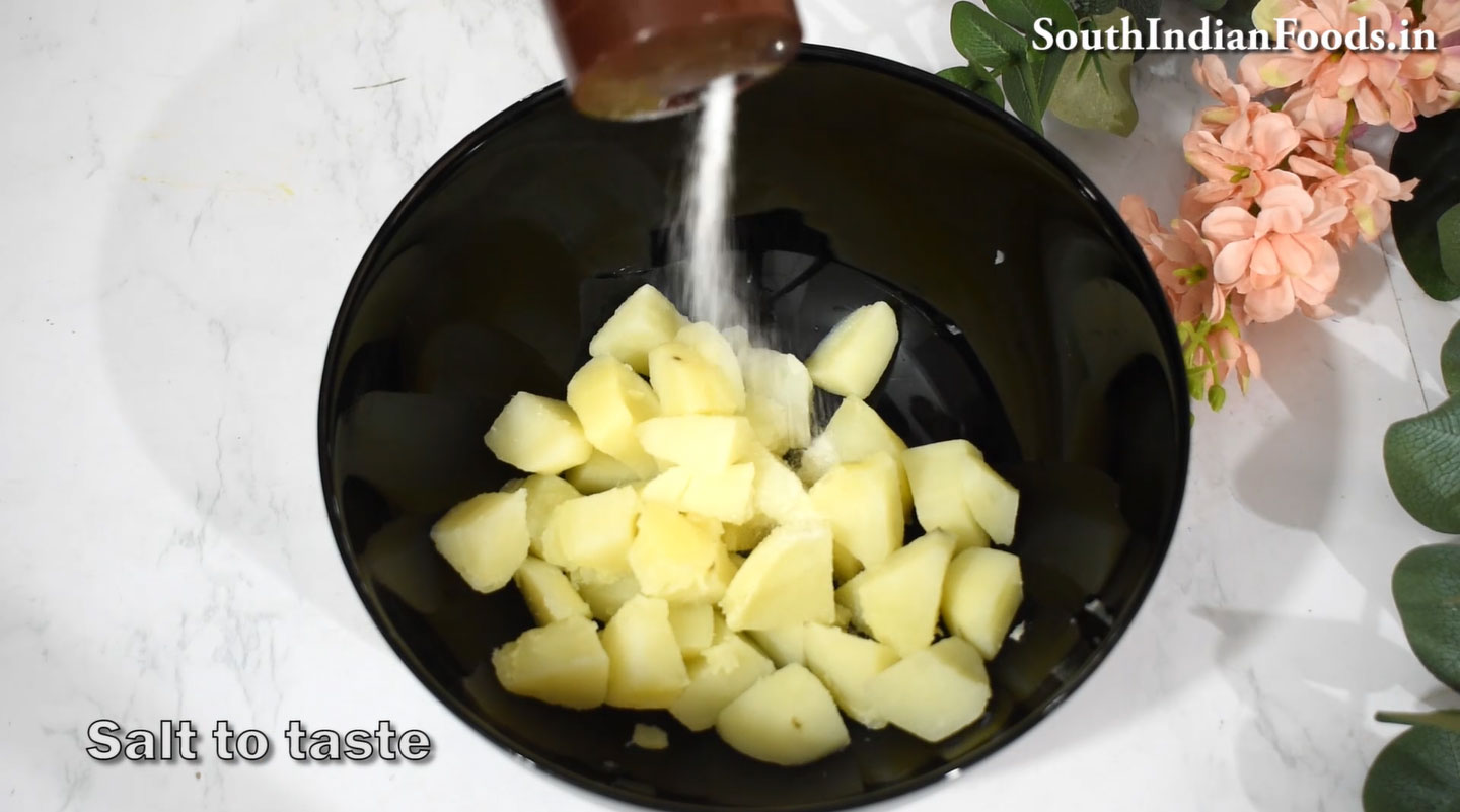 Crispy potato garlic bites