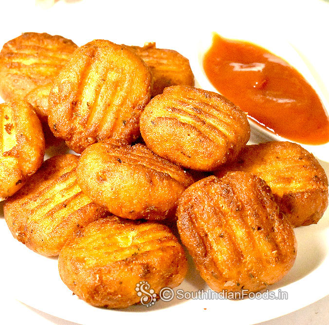 Crispy potato garlic bites
