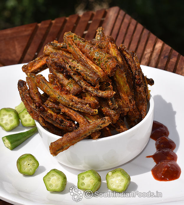 Schezwan bhindi fry