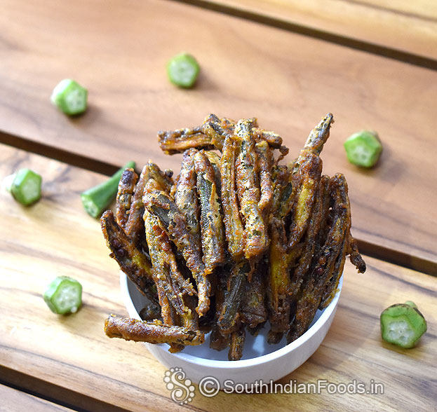 Ladies finger schezwan pakoda