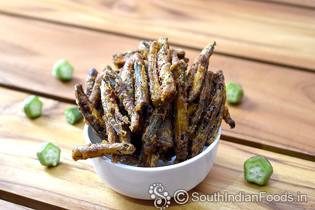 Super crispy vendakkai fry