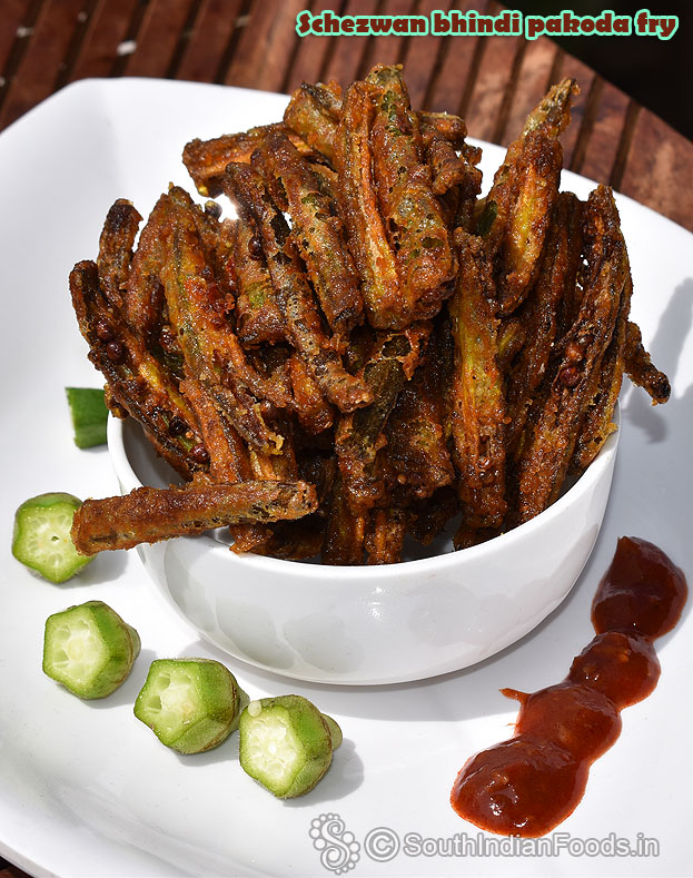 Schezwan bhindi fry
