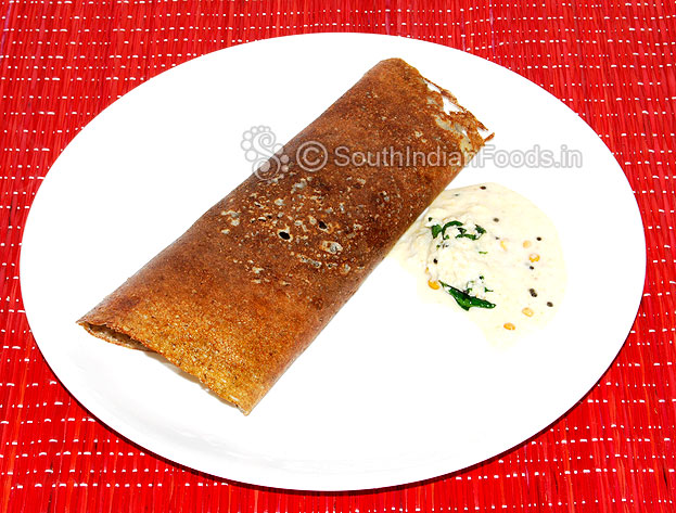 Then Serve hot with coconut chutney
