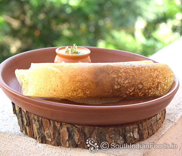 Perfect, crispy cucumber paper roast dosa