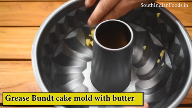 Custard powder cake step 5