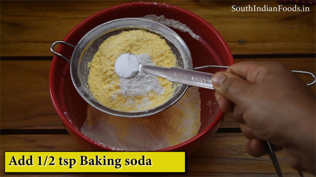 Custard powder cake step 18