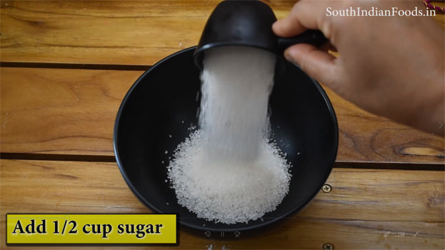 Custard powder cake step 8