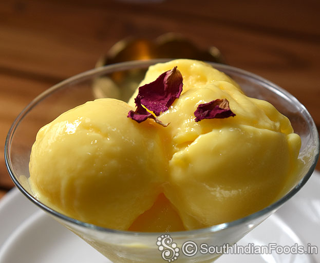 Homemade custard powder ice cream