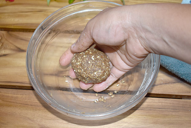 Add milk, mix well, knead it & make soft dough