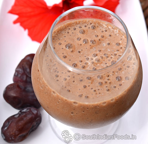 Instant custard ice cream dates smoothie milkshake