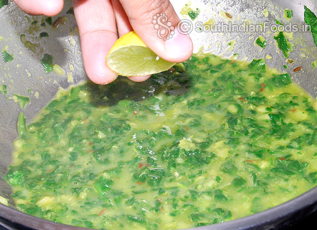 Add salt and lemon juice