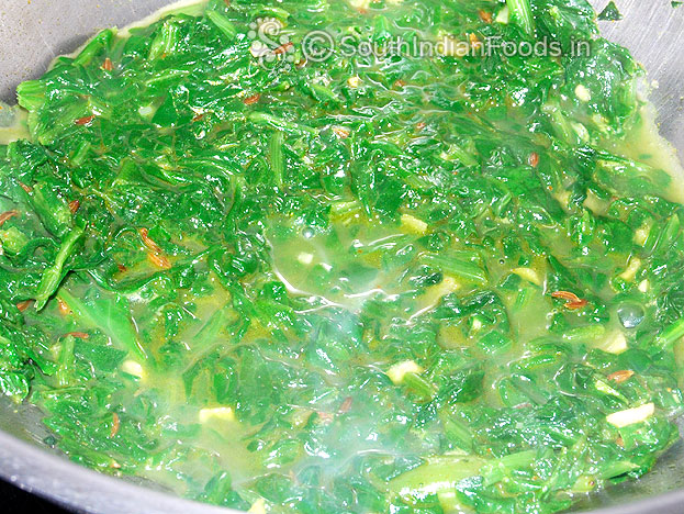 Cooked spinach
