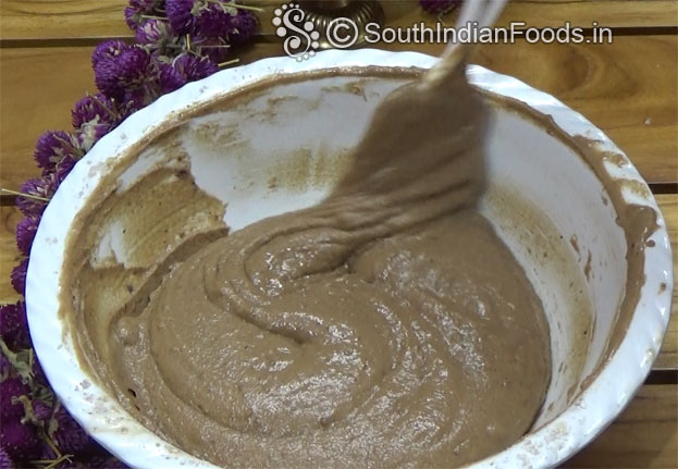Gently mix without lumps