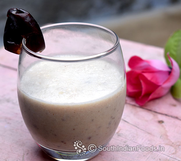 Dates milkshake without ice cream