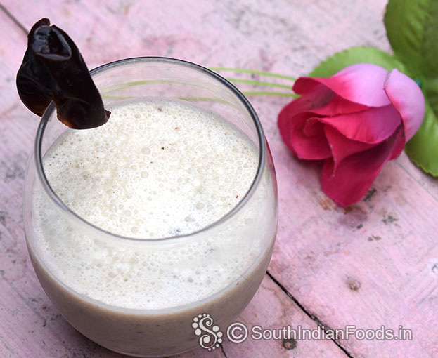 Iron rich dates milkshake