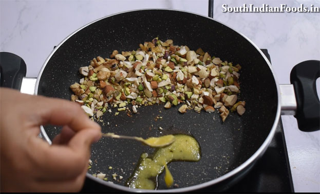 Dry frutis burfi recipe step 6