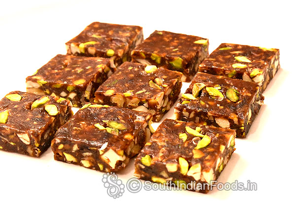 Perfect, No soggy khajur burfi