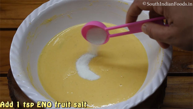 Instant besan dhokla step 12