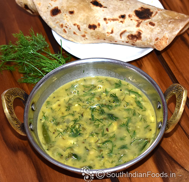 Serve hot with roti, chapathi or rice
