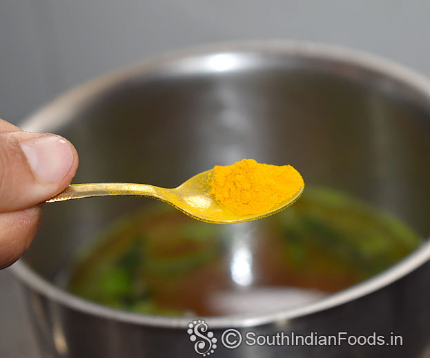 Add turmeric powder