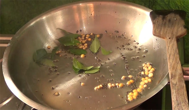 Add curry leaves