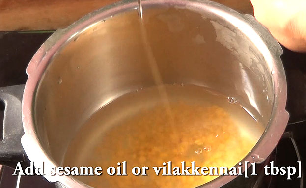 Add sesame oil
