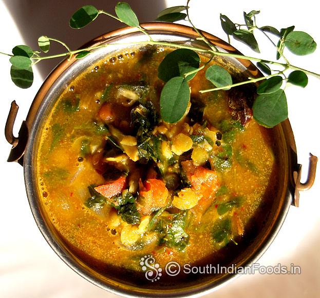 Moringa toor dal sambar