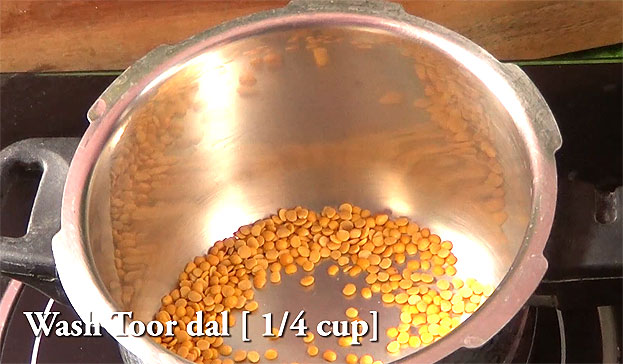 Wash toor dal