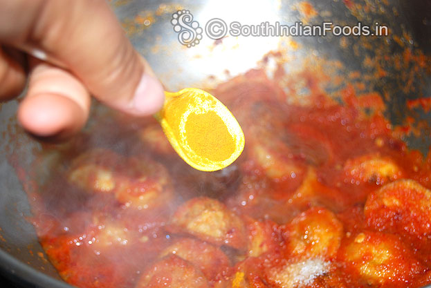 Add turmeric powder