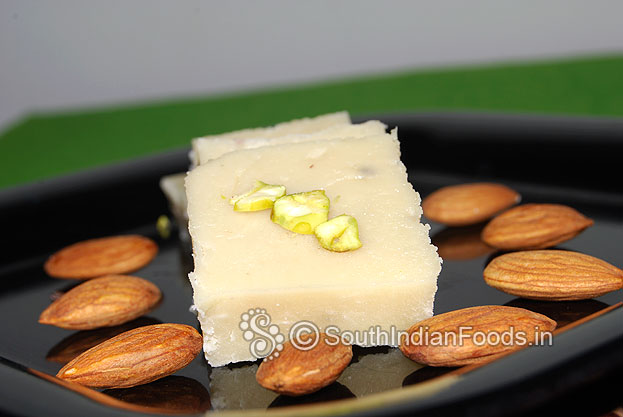 Easy badam burfi for diwali